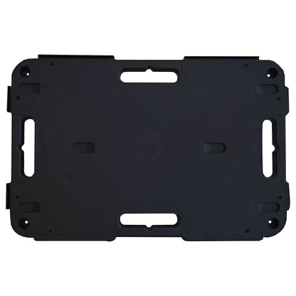 151831 vidaXL Transport Trolley Black 58x38x12 cm PP