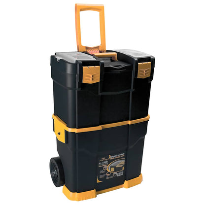 151840 vidaXL Rolling Tool Box 460x280x677 mm PP