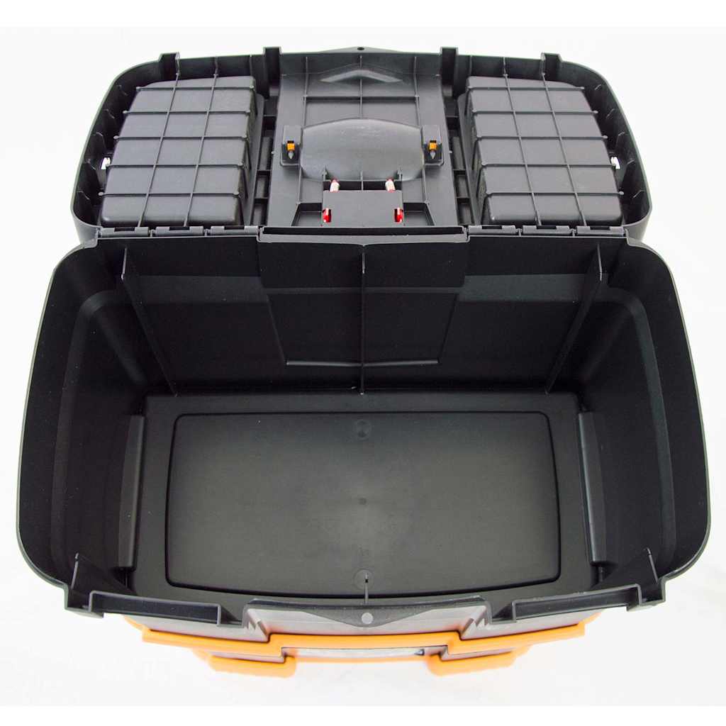 151840 vidaXL Rolling Tool Box 460x280x677 mm PP