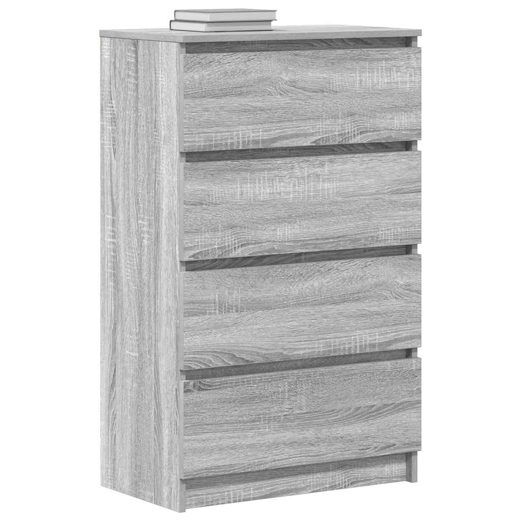 Sideboard Grey Sonoma 60x35x98.5 cm Engineered Wood