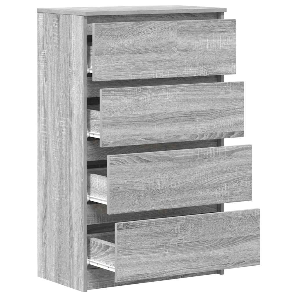 Sideboard Grey Sonoma 60x35x98.5 cm Engineered Wood