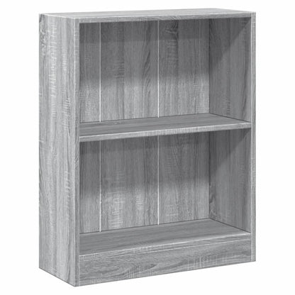Bookcase Grey Sonoma 60x24x76 cm Engineered Wood
