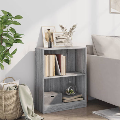 Bookcase Grey Sonoma 60x24x76 cm Engineered Wood