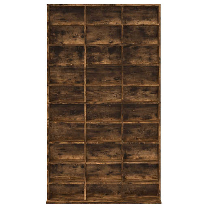 CD Cabinet Smoked Oak 102x23x177,5 cm Engineered Wood