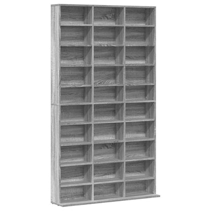 CD Cabinet Grey Sonoma 102x23x177,5 cm Engineered Wood