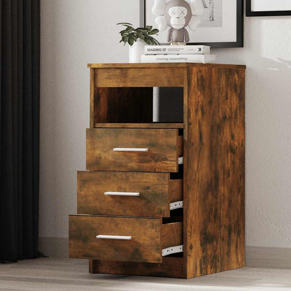 Drawer Cabinet | Smoked Oak | Engineered Wood | Compact | Drawer Cabinet
