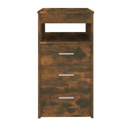 Drawer Cabinet | Smoked Oak | Engineered Wood | Compact | Drawer Cabinet
