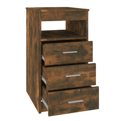 Drawer Cabinet | Smoked Oak | Engineered Wood | Compact | Drawer Cabinet