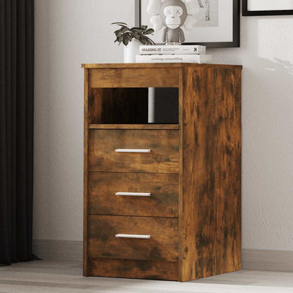 Drawer Cabinet | Smoked Oak | Engineered Wood | Compact | Drawer Cabinet