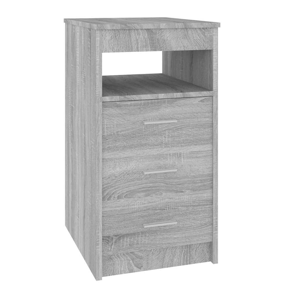 Drawer Cabinet | Grey Sonoma | Engineered wood | Compact | Drawer Cabinet