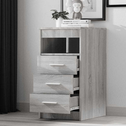 Drawer Cabinet | Grey Sonoma | Engineered wood | Compact | Drawer Cabinet