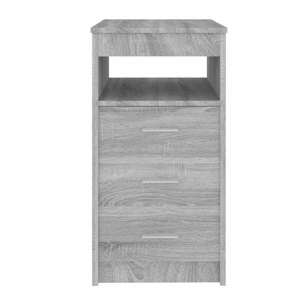 Drawer Cabinet | Grey Sonoma | Engineered wood | Compact | Drawer Cabinet