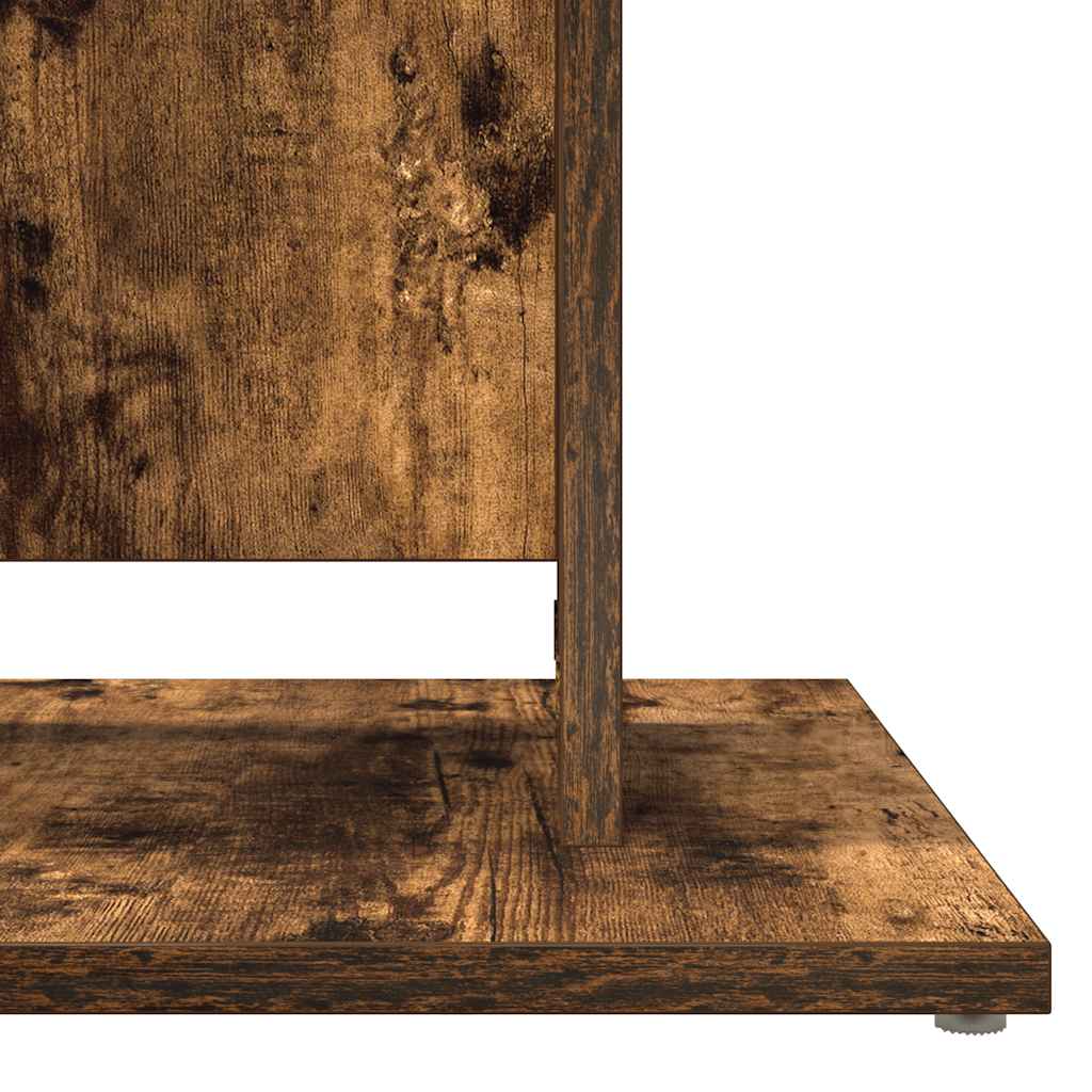 Bistro Table Smoked Oak 60x60x75 cm Engineered Wood