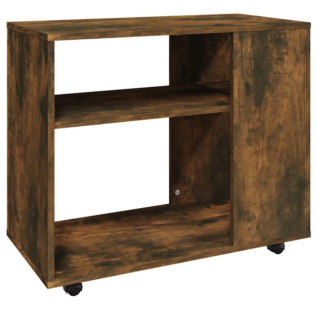 Side Table Smoked Oak 70x35x55 cm Engineered Wood