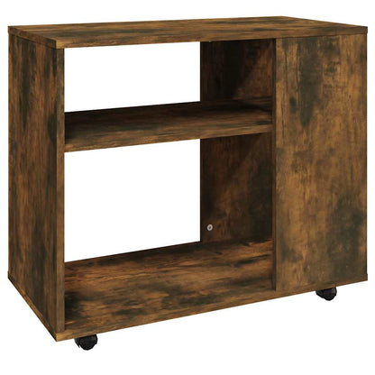 Side Table Smoked Oak 70x35x55 cm Engineered Wood