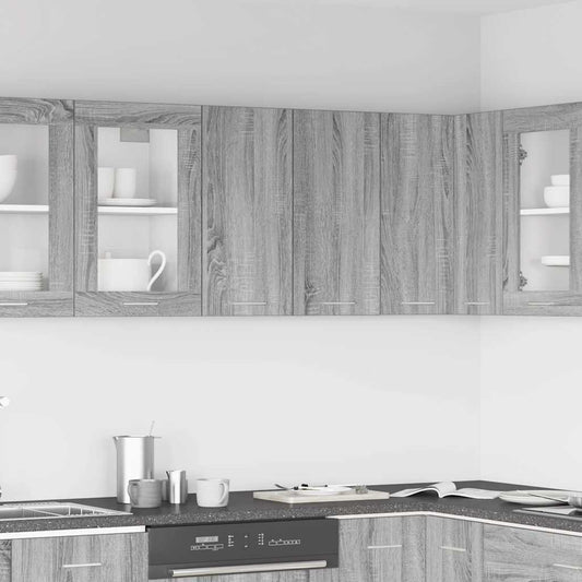 Hanging Cabinet Lyon Grey Sonoma 60x31x60 cm Engineered Wood