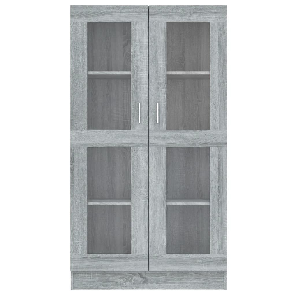Vitrine Cabinet Grey Sonoma 82,5x30,5x150 cm Engineered Wood
