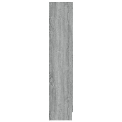 Vitrine Cabinet Grey Sonoma 82,5x30,5x150 cm Engineered Wood