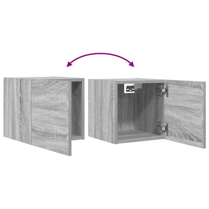 Wall Mounted TV Cabinet Grey Sonoma 30.5x30x30 cm