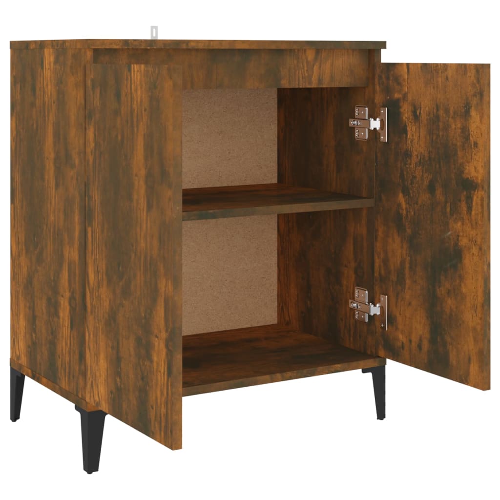 Sideboard Smoked Oak 60x35x70 cm Engineered Wood