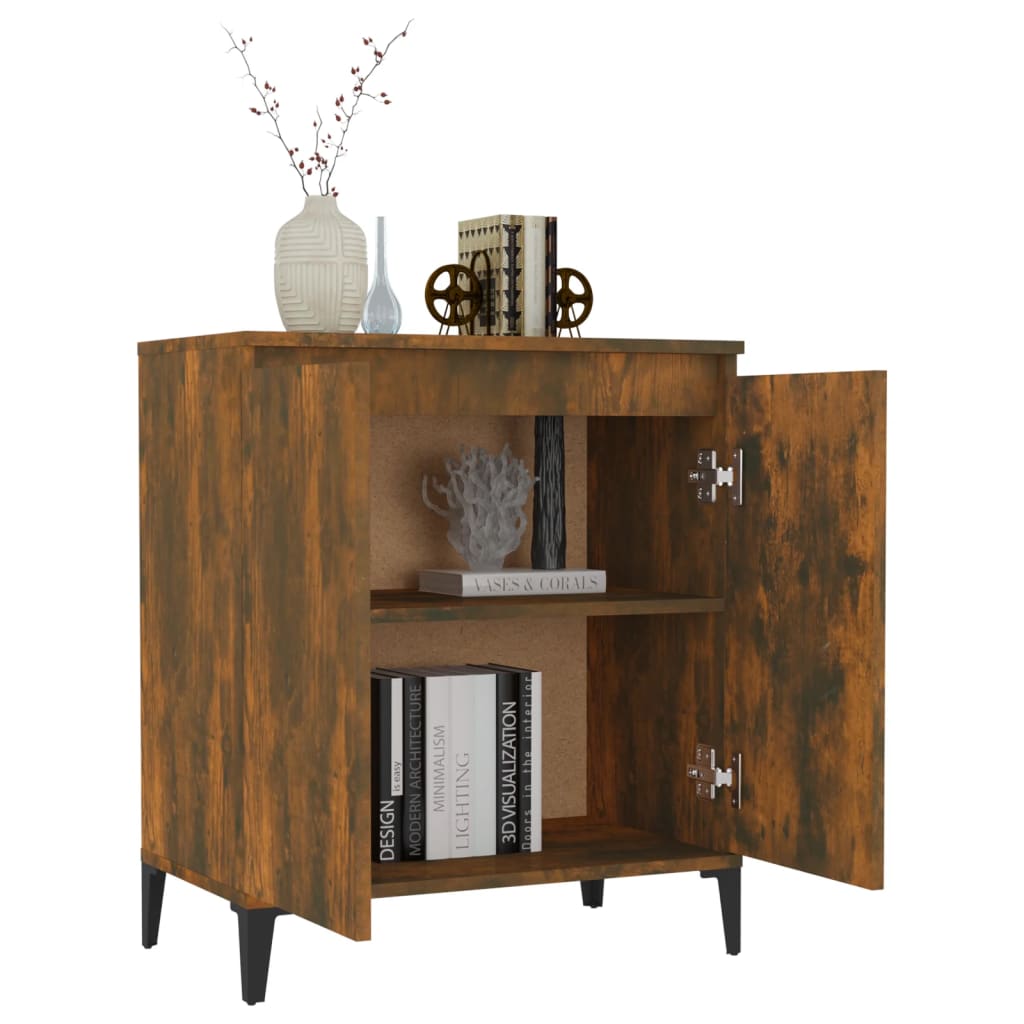 Sideboard Smoked Oak 60x35x70 cm Engineered Wood