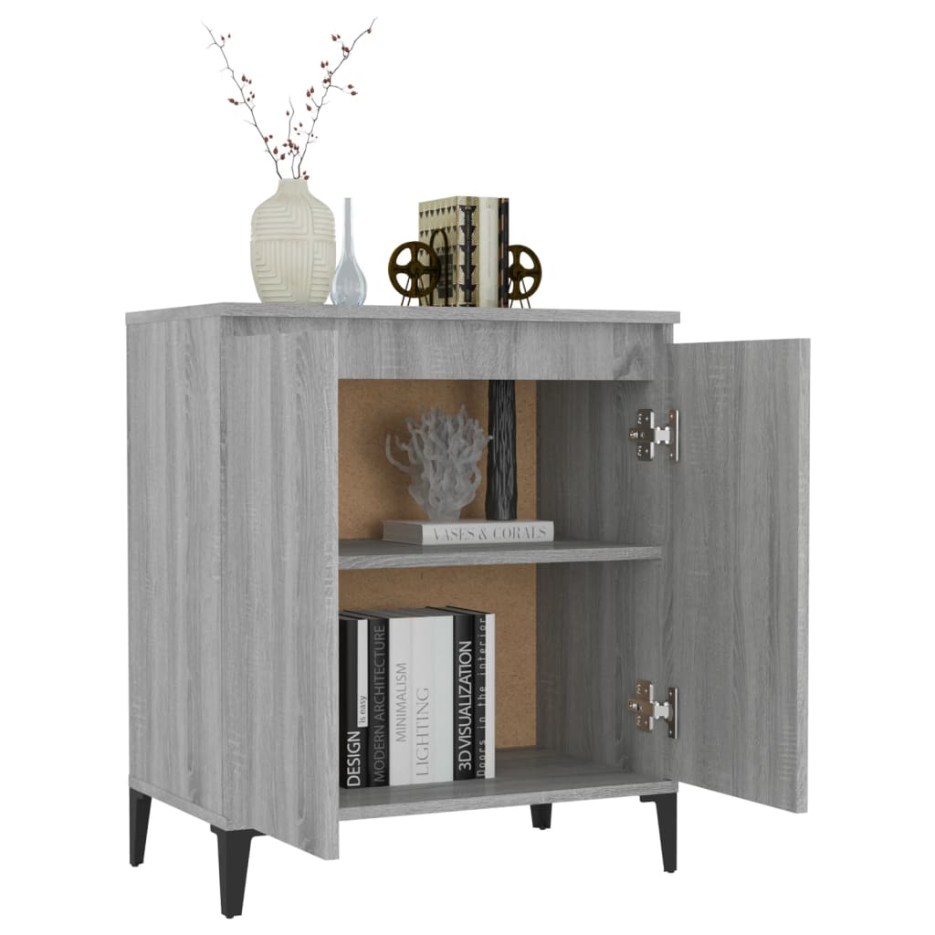 Sideboard Grey Sonoma 60x35x70 cm Engineered Wood