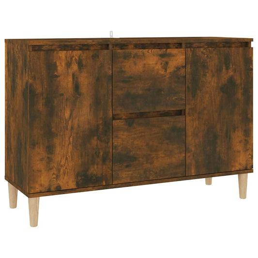 Sideboard Smoked Oak 103.5x35x70 cm Engineered Wood