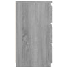 Bed Cabinet Grey Sonoma 40x35x62.5 cm Engineered Wood