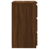 Bed Cabinet Brown Oak 40x35x62.5 cm Engineered Wood