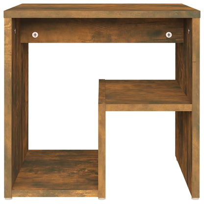Bed Cabinet Smoked Oak 40x30x40 cm Engineered Wood