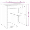 Bed Cabinets 2 pcs Brown Oak 40x30x40 cm Engineered Wood