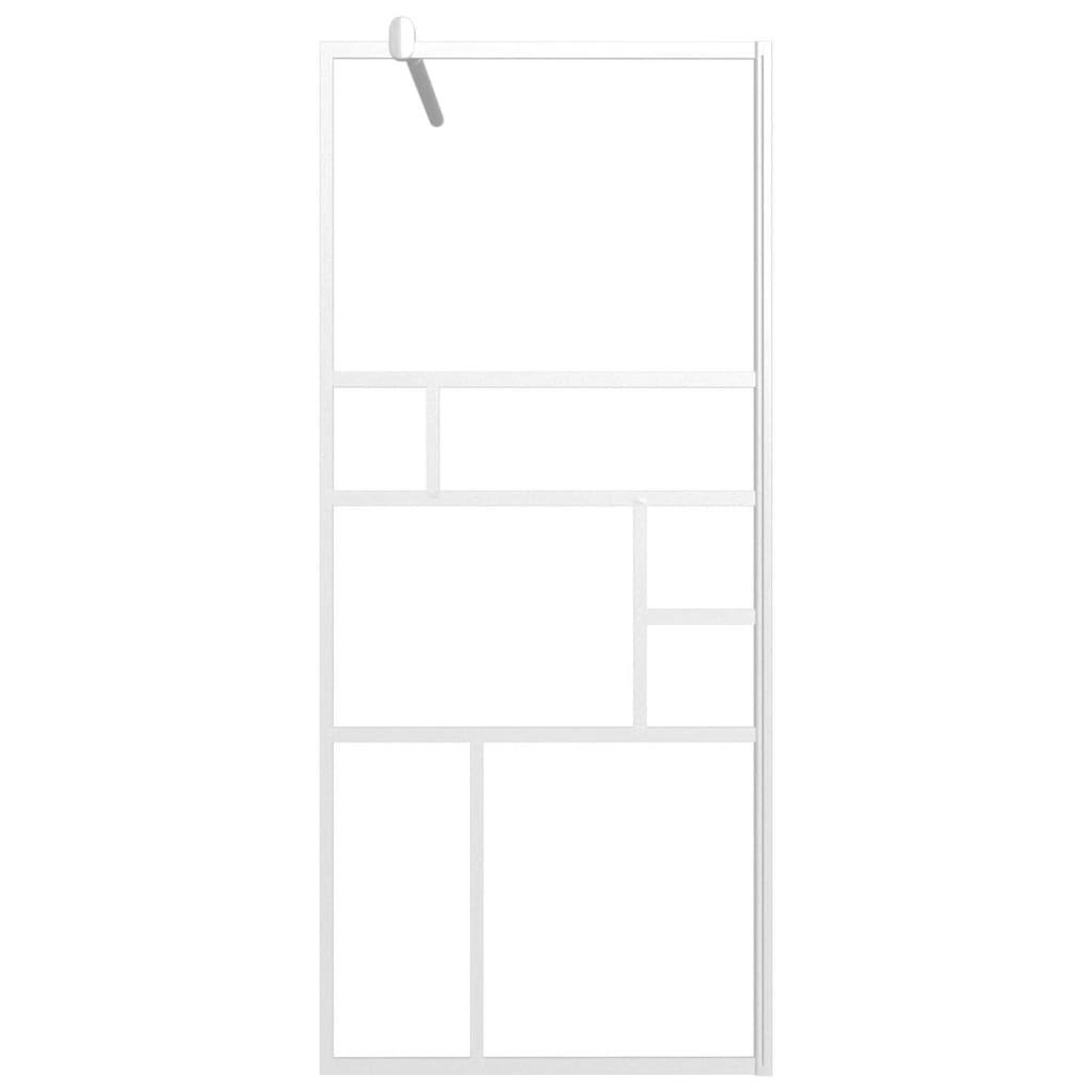 Walk-in Shower Wall 31.5"x76.8" ESG Glass White