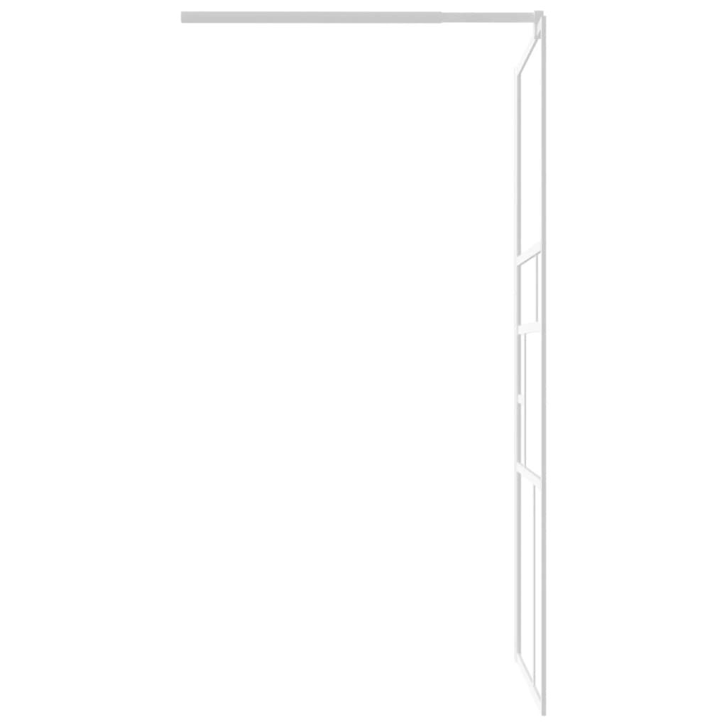 Walk-in Shower Wall 31.5"x76.8" ESG Glass White