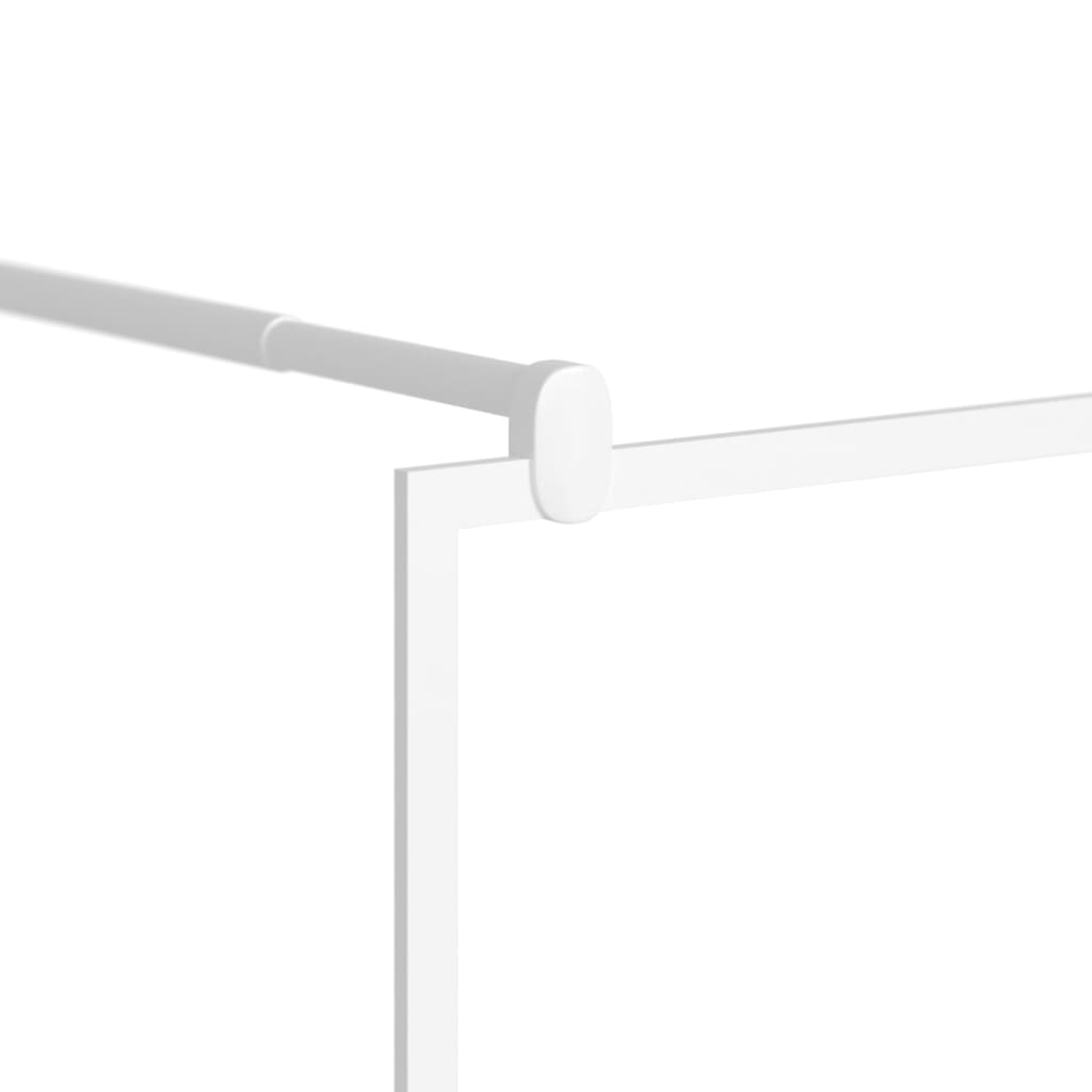 Walk-in Shower Wall 31.5"x76.8" ESG Glass White