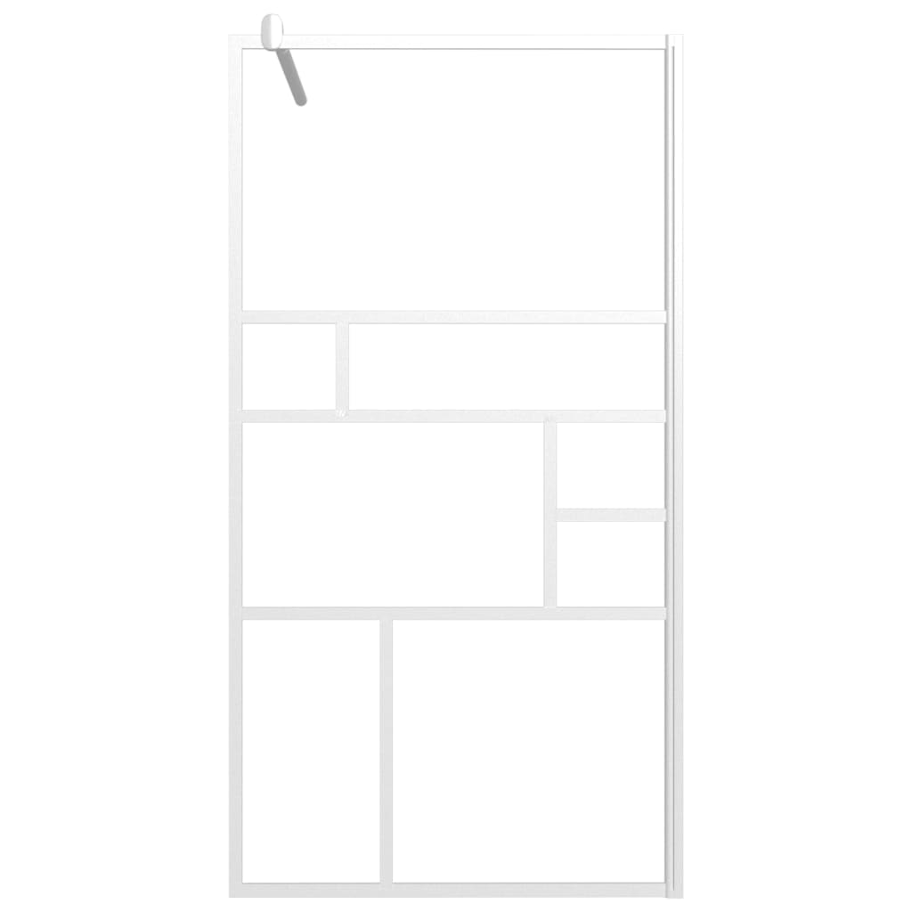 Walk-in Shower Wall 39.4"x76.8" ESG Glass White