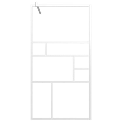 Walk-in Shower Wall 39.4"x76.8" ESG Glass White