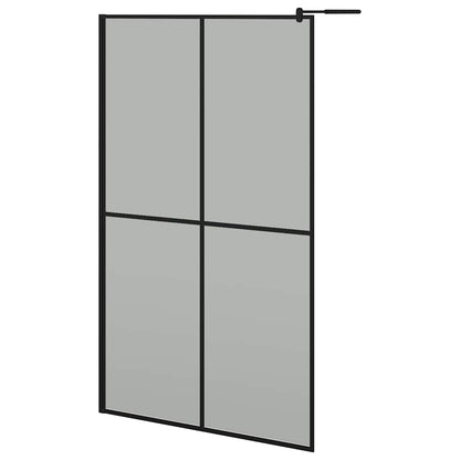 Walk-in Shower Screen 118x190 cm Dark Tempered Glass