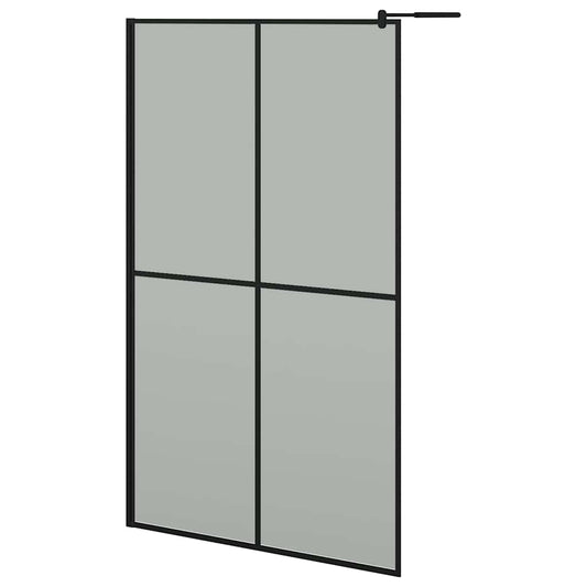 Walk-in Shower Screen 118x190 cm Dark Tempered Glass