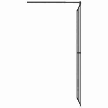 Walk-in Shower Screen 118x190 cm Dark Tempered Glass