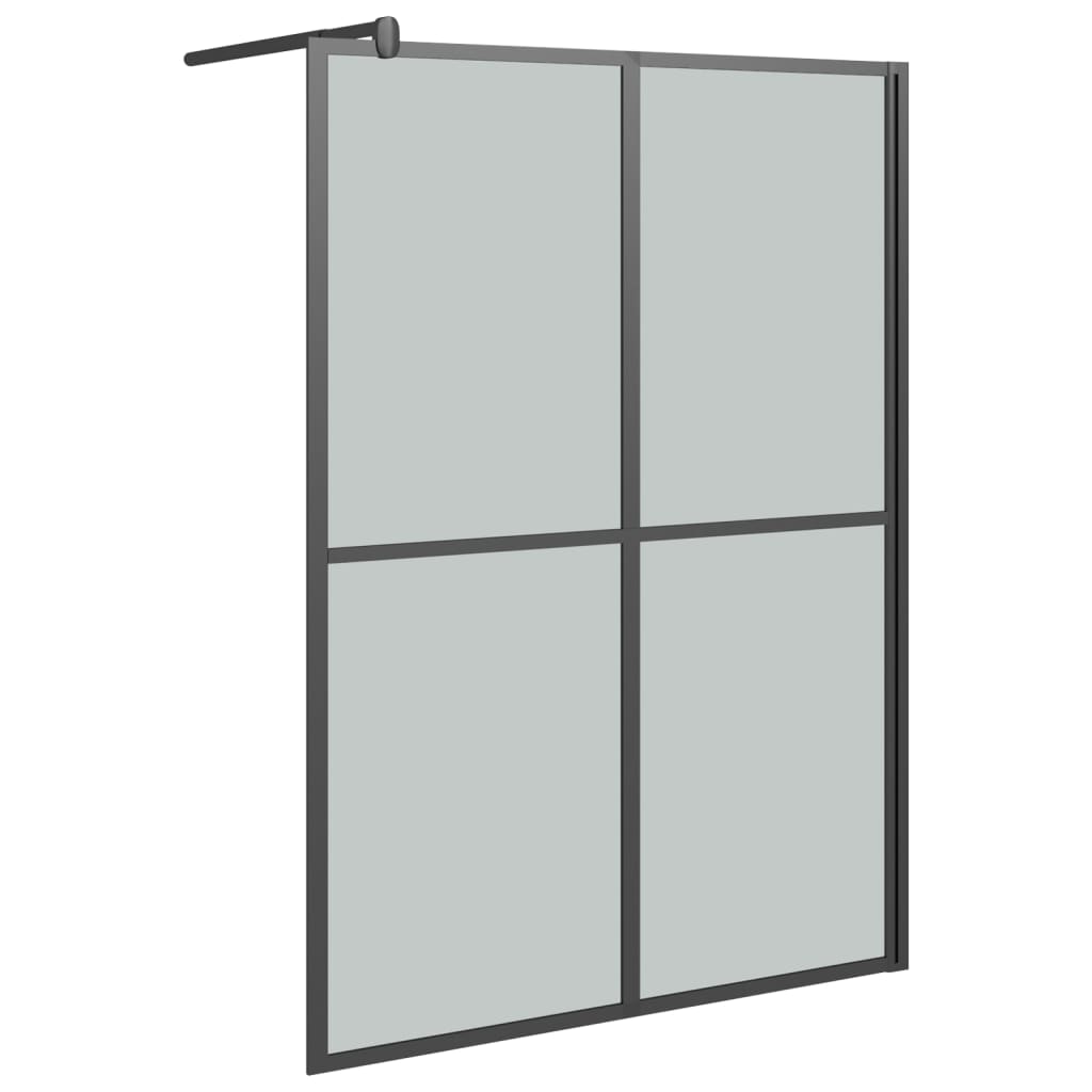 Walk-in Shower Screen 55.1"x76.8" Dark Tempered Glass