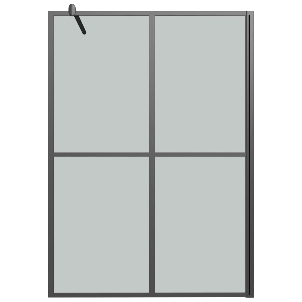 Walk-in Shower Screen 55.1"x76.8" Dark Tempered Glass