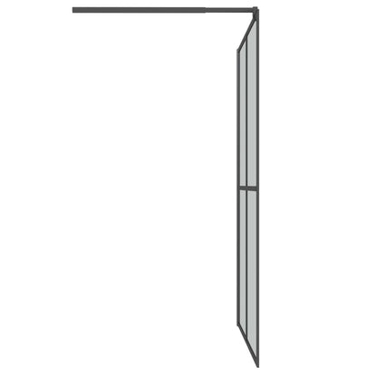Walk-in Shower Screen 55.1"x76.8" Dark Tempered Glass
