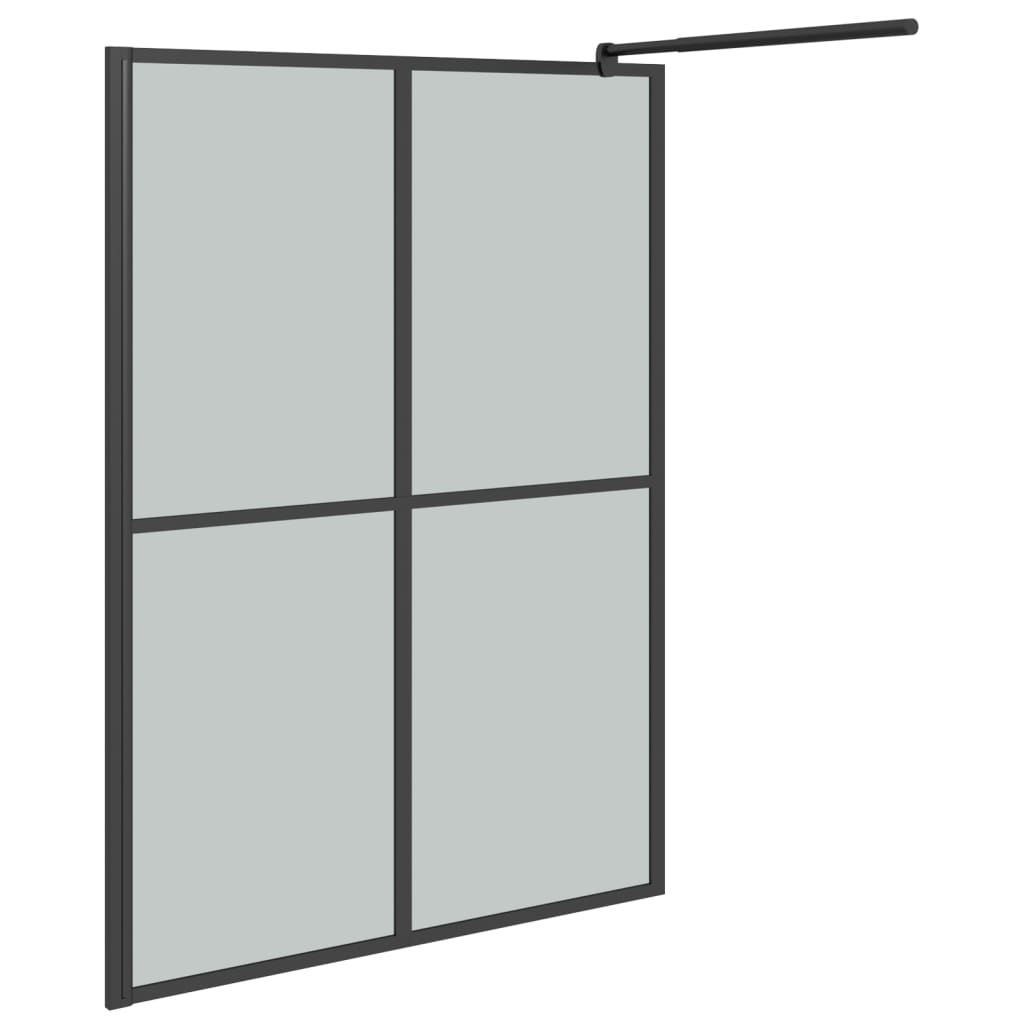 Walk-in Shower Screen 55.1"x76.8" Dark Tempered Glass