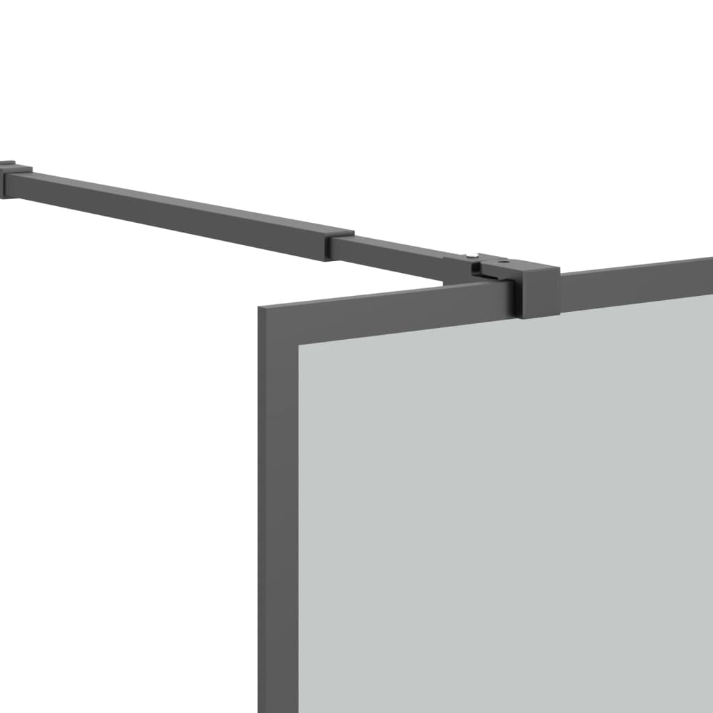 Walk-in Shower Screen 55.1"x76.8" Dark Tempered Glass