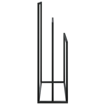 Towel Rack Black Iron Medium Towel Rack Rectangular Modern