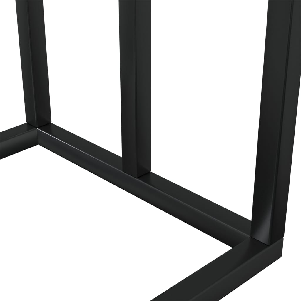 Towel Rack Black Iron Medium Towel Rack Rectangular Modern