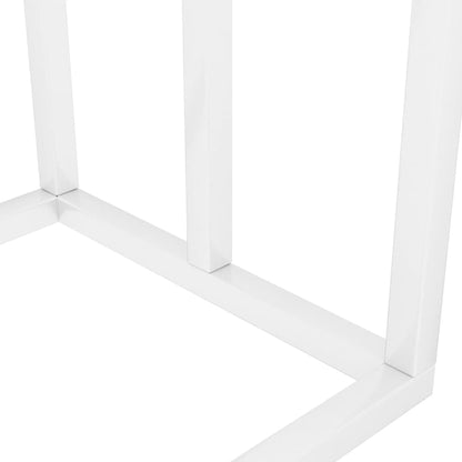 Towel Rack White Iron Medium Towel Rack Rectangular Modern