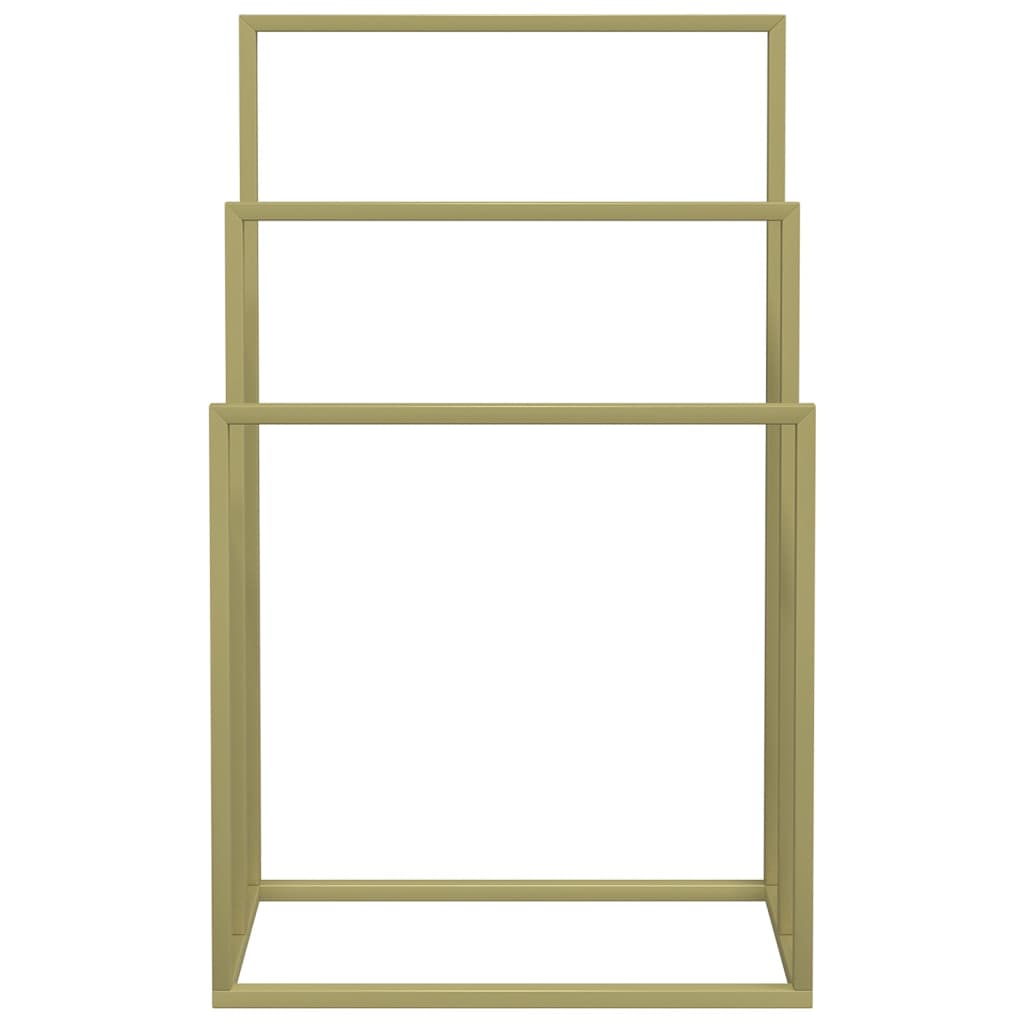 Towel Rack Gold Iron 18.9 x 9.4 x 31.1 in Towel Rack
