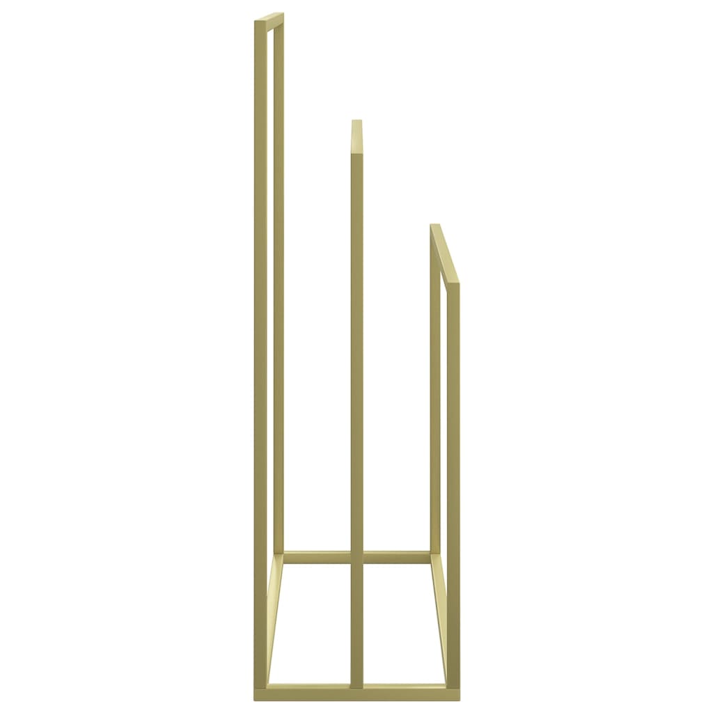 Towel Rack Gold Iron 18.9 x 9.4 x 31.1 in Towel Rack