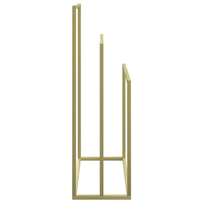 Towel Rack Gold Iron 18.9 x 9.4 x 31.1 in Towel Rack